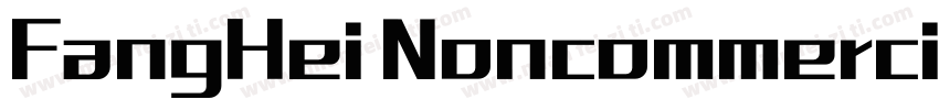 FangHei Noncommercial Regular字体转换